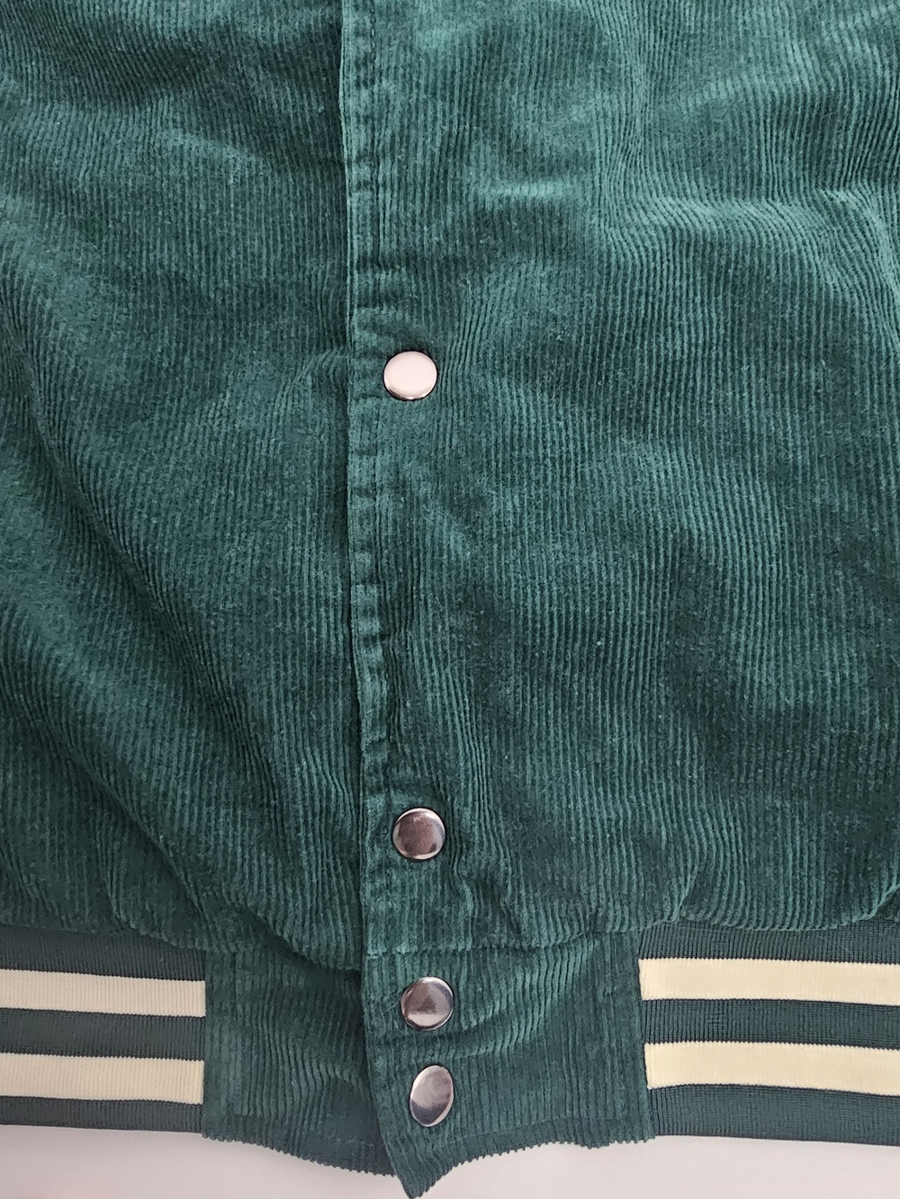 Studio Ghibli My Neighbor Totoro Corduroy Varsity Jacket Unisex XL Forest Green - Picture 6 of 9
